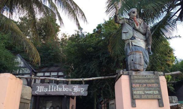 Scene from Pirates of the Caribbean near medical school campus